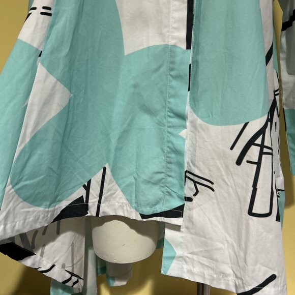 Art To Wear Cupcake International Memphis Abstract L 100% Cotton Jacket Shirt - Picture 15 of 16